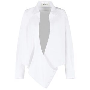 Róhe 'Wrap' White Cotton Shirt Women